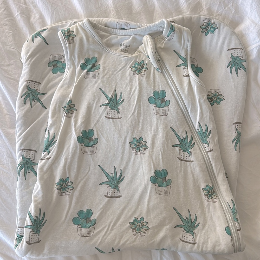 Kyte baby sleep sack 1.0 TOG - succulent print